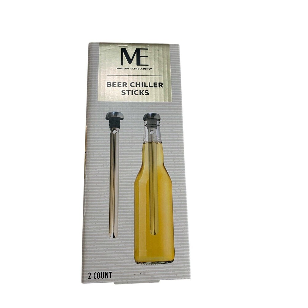 Modern Expressions Beer Chiller Sticks New Set Of 2